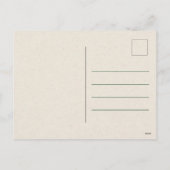 Minimalistische vintage kerstfoto feestdagenkaart (Achterkant)