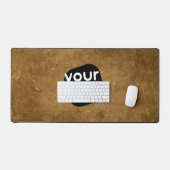 Minimalistische Vintage Neutrale Voeg Uw Logo Toe Bureaumat (Keyboard & Muis)