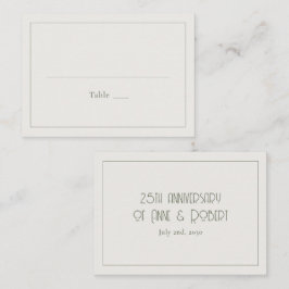 Minimalistische vintage plaatskaartje