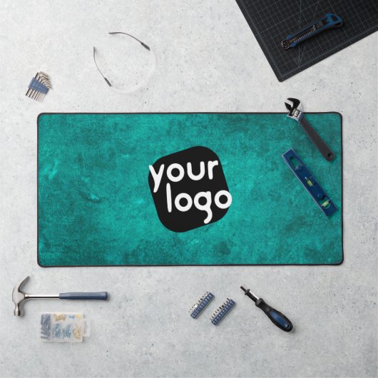 Minimalistische Vintage Zakelijke Voeg Uw Logo Tea Bureaumat (Werkstation)