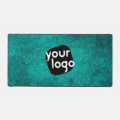 Minimalistische Vintage Zakelijke Voeg Uw Logo Tea Bureaumat (Voorkant)