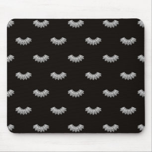 Minimalistische vintage zwarte en witte dissent kr muismat