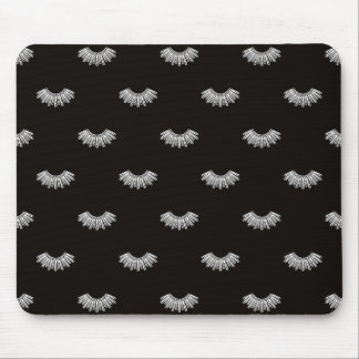 Minimalistische vintage zwarte en witte dissent kr muismat