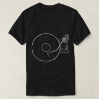 Minimalistische vinyl platenspeler kunst