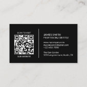 Minimalistische Visitekaart | QR-code Visitekaartje (Achterkant)