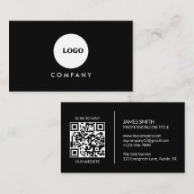 Minimalistische Visitekaart | QR-code