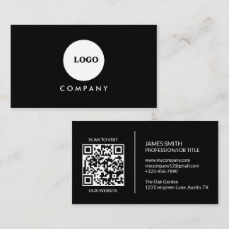 Minimalistische Visitekaart | QR-code Visitekaartje