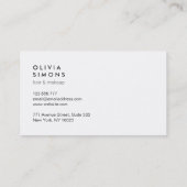 Minimalistische visitekaartjes (Achterkant)