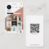 Minimalistische Visitekaartjes Aangepaste Logo QR- (Voorkant / Achterkant)