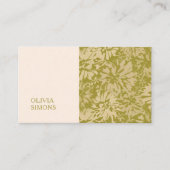 Minimalistische visitekaartjes in boho-bloemstijl. (Voorkant)