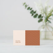 Minimalistische Visitekaartjes in boho-stijl. (Staand voorkant)