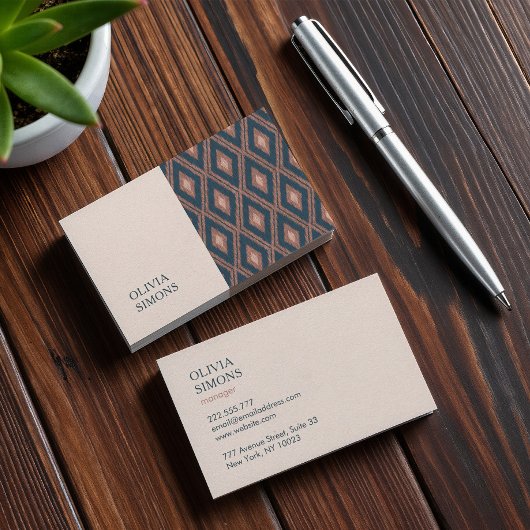 Minimalistische Visitekaartjes in boho-stijl.