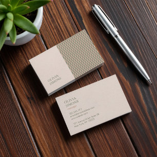 Minimalistische Visitekaartjes in boho-stijl.