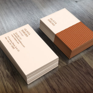 Minimalistische Visitekaartjes in boho-stijl.