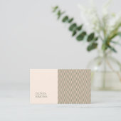 Minimalistische Visitekaartjes in boho-stijl. (Staand voorkant)
