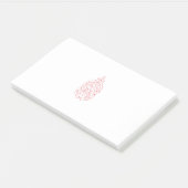 Minimalistische Vlam Lijn Kunst Esthetische Notiti Post-it® Notes (Schuin)