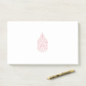 Minimalistische Vlam Lijn Kunst Esthetische Notiti Post-it® Notes (Op bureau)