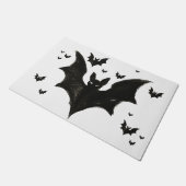 Minimalistische Vleermuis – Inktkwast Halloween Sc Deurmat (Schuin)