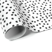 Minimalistische vlekken Eenvoudig Modern Schattige Cadeaupapier (Rol Hoek)