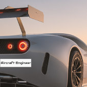 Minimalistische Vliegtuig Engineer, Eenvoudige Coo Bumpersticker