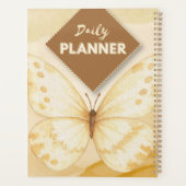 Minimalistische Vlinder Botanische Dagelijkse Orga Planner (Achterkant)