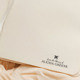 Minimalistische vlinder uit de bibliotheek van het rubberstempel