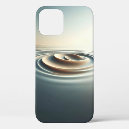 Minimalistische vloeibare rimpeling telefoonhoes C Case-Mate iPhone Case (Achterkant)