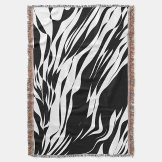 Minimalistische Vloeibare Zebra  Deken