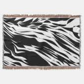 Minimalistische Vloeibare Zebra Deken (Voorkant)