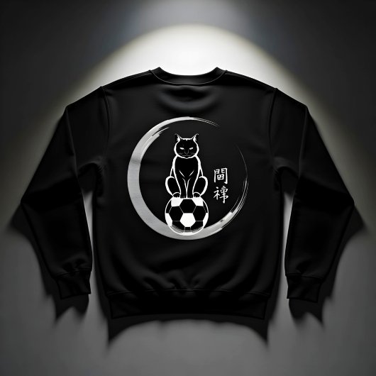 Minimalistische Voetbal Kat Sweatshirt - Dames Cas