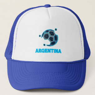 Minimalistische Voetbal Lijnkunst   Moderne Voetba Trucker Pet