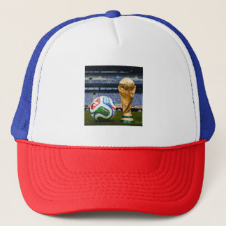 Minimalistische voetbal lijnkunst | Moderne voetba Trucker Pet