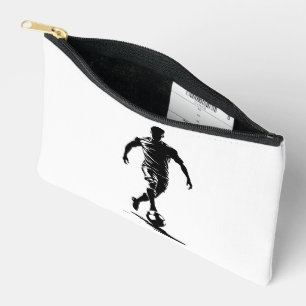 Minimalistische Voetbalspeler Silhouet Kunst Etui