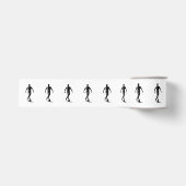 Minimalistische Voetbalspeler Silhouet Kunst Lint (Voorkant)