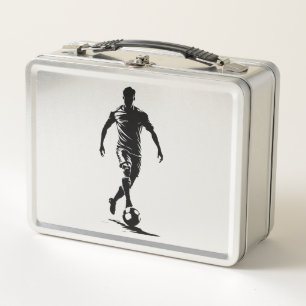 Minimalistische Voetbalspeler Silhouet Kunst Lunch