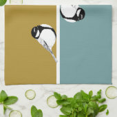 Minimalistische Vogel Design Keuken Handdoek (Gevouwen)