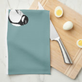 Minimalistische Vogel Design Keuken Handdoek (Quarter Fold)