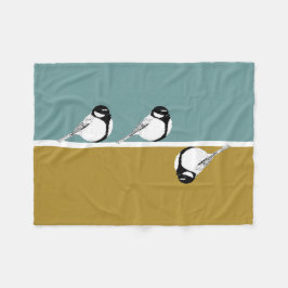 Minimalistische Vogel Ontwerp Fleece Deken