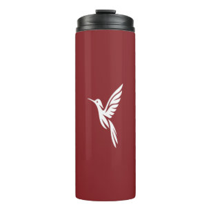 Minimalistische vogel T-shirt voor veranda kolibri Thermosbeker