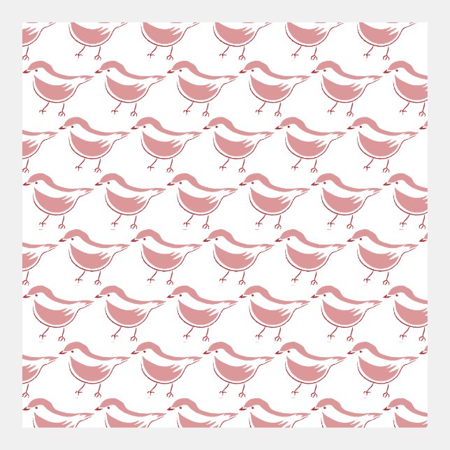Minimalistische Vogel Tekenpatroon (Voorkant)