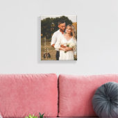Minimalistische volledige foto aangepaste paar nam canvas afdruk (Insitu (Woonkamer))