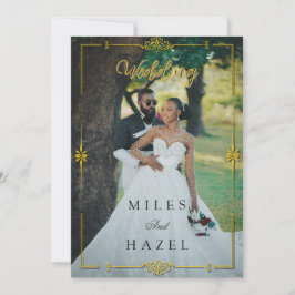 Minimalistische Volledige Foto Bruiloft | Elegante Kaart