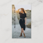 Minimalistische volledige foto eenvoudig visitekaartje (Voorkant)