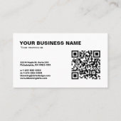 Minimalistische Voorbeeldsjabloon voor visitekaart Visitekaartje (Achterkant)