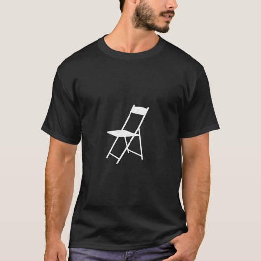 Minimalistische Vouwstoel T-shirt (Voorkant)