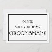 Minimalistische vraag om mijn getuige te zijn voor kaart (Voorkant)