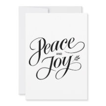 Minimalistische vrede en vreugde, modern, niet-con