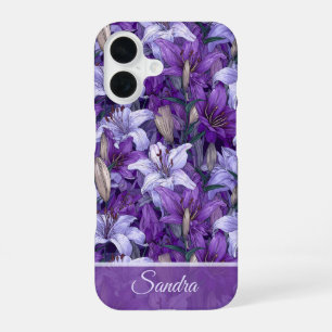 Minimalistische vriendin cadeau lelies bloemstuk o iPhone 16 hoesje