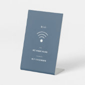 Minimalistische vrije WiFi Reclamebord Met Voetstuk (Voorkant)