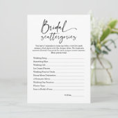 Minimalistische Vrijgezellenfeest Scattergories sp Kaart (Staand voorkant)